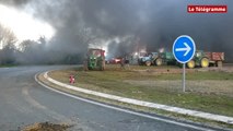 Guingamp. Le rond-point de Kernilien paralysé