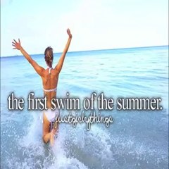 first swiming in suumer
