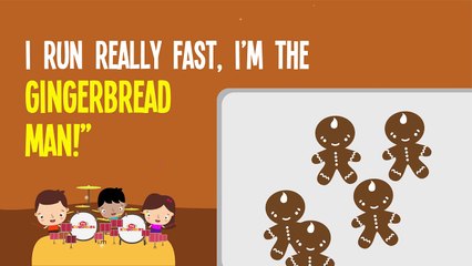 Christmas Songs for Kids | Five Little Gingerbread Men Song with Lyrics
