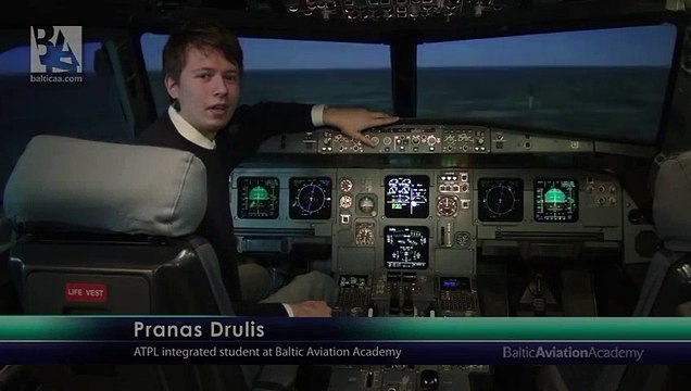 Cross - wind take - off and landing on a Airbus A320. Baltic Aviation Academy Video Arts