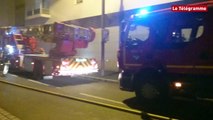 Lannion. Une voiture en feu dans un parking souterrain