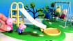 Peppa Pig Muddy Puddle Playground Playset Sliding in a Puddle of Bathtime Paint Disney Frozen Anna  Funny So Much! Videos