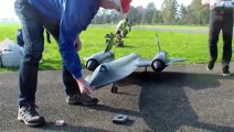 The New R/C Lockheed SR-7rBlackbird by Roger Knobel with After-Burn Hausen flight day 201r Hobby And Fun