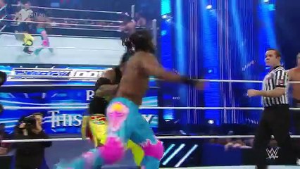 Dolph Ziggler _ The Usos vs. The New Day SmackDown, Jan. 21, 2016