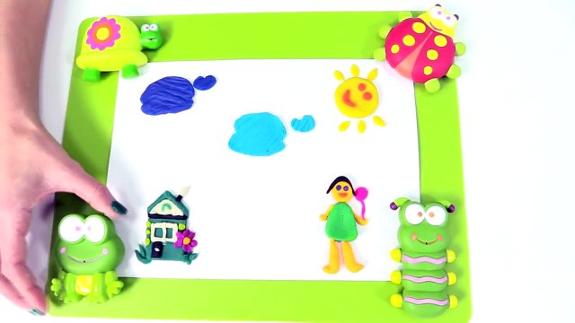 Видео для детей: Картина из пластилина. Развивающие игры, мультики для самых маленьких.