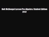 [PDF Download] Holt McDougal Larson Pre-Algebra: Student Edition 2012 [PDF] Online