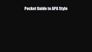 [PDF Download] Pocket Guide to APA Style [PDF] Online