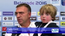 Interviews after Italy won by 10:9 against Spain – Women Bronze Medal Match, Belgrade 2016 European Championships