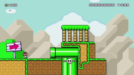 Super Mario Maker - Viewer Levels - Name: "Powerless Showdown" - ID: 0420-0000-019E-A366