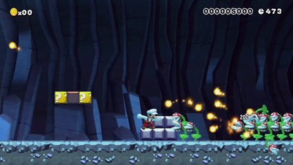 Super Mario Maker - Viewer Levels - Name: "Chaos 4 Josh" - ID: C9B6-0000-0137-1E4D