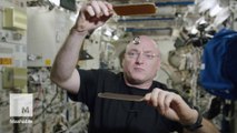 Forgot your ping pong balls on earth? Don’t fret. Just use water like Astronaut Scott Kelly
