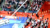 Poland vs Macedonia presentation and national anthems. EHF European Championships Poland 2016