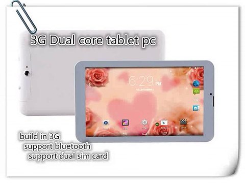 9 inch dual core MTK6572 3G phone call android tablet pc build in 3G GPS bluetooth wifi dual camera capacity 1024*600-in Tablet PCs from Computer