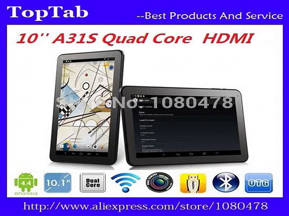DHL Free shipping 10 inch tablet pc  AllWinner A31S Quad core Android 4.4.2 Bluetooth HDMI 1G RAM16GB Dual Camera-in Tablet PCs from Computer