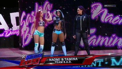 Team Bella (w/ Alicia Fox) vs. Team B.A.D. (w/ Sasha Banks)