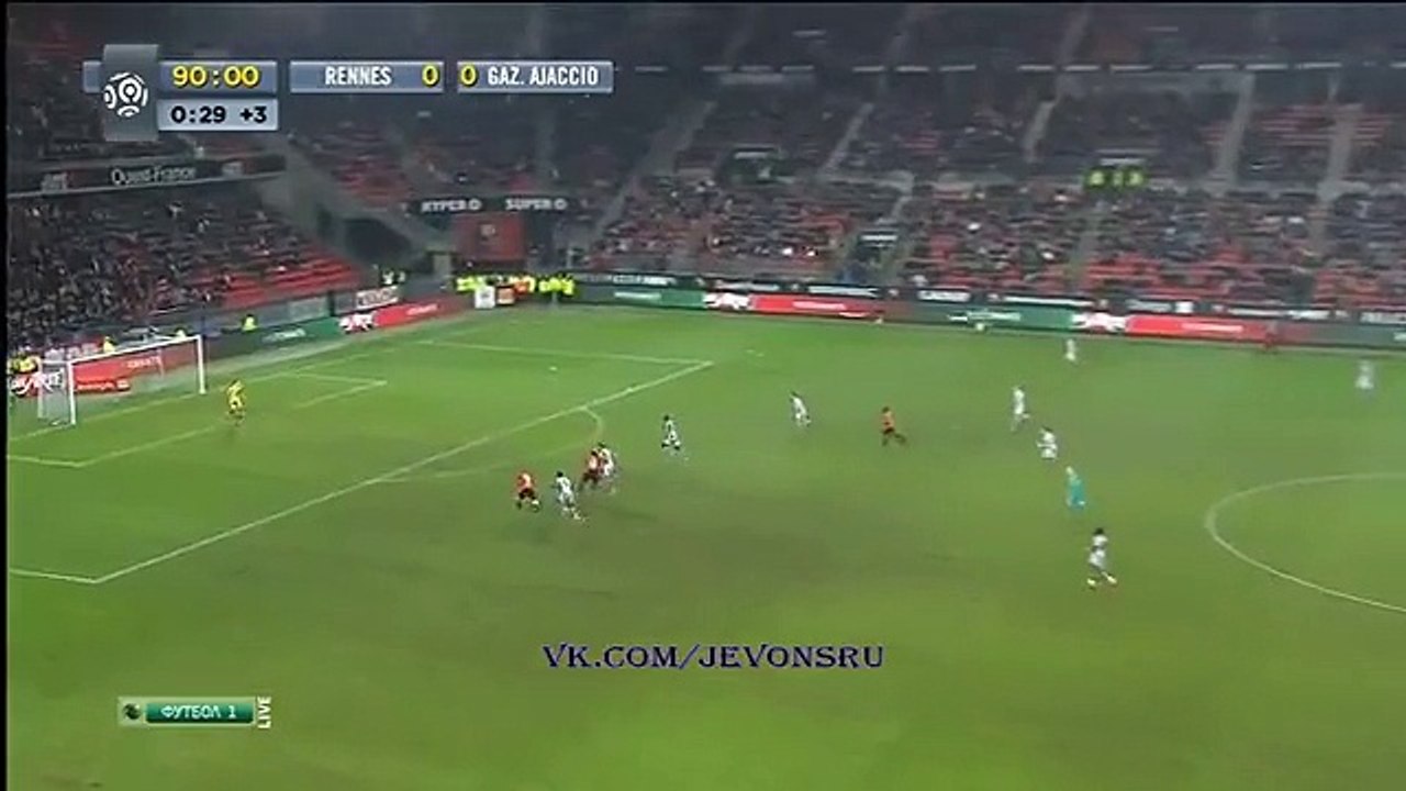 Roderic Filippi GOAL | Rennes 1-0 GFC Ajaccio