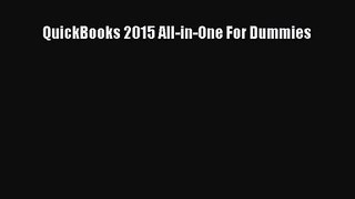 [PDF Download] QuickBooks 2015 All-in-One For Dummies [Read] Online