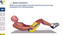 Get abs: Crunch with knees to the chest