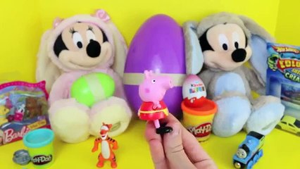 Peppa Pig Play Doh Surprise Eggs Mickey Mouse Minnie Mouse