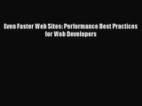 [PDF Download] Even Faster Web Sites: Performance Best Practices for Web Developers [PDF] Full