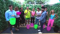 Ana Patricia González doing the ice bucket challenge on ¡Despierta América! 8 18 14 part 1