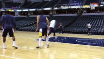 Paul George plays 2-on-2