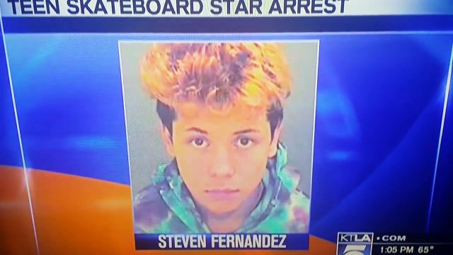 STEVEN FERNANDEZ ARRESTED 12 YEAR OLD GIRL YOUTUBE STAR SKATEBOARDER COMPTON CALIFORNIA 12/17/2015