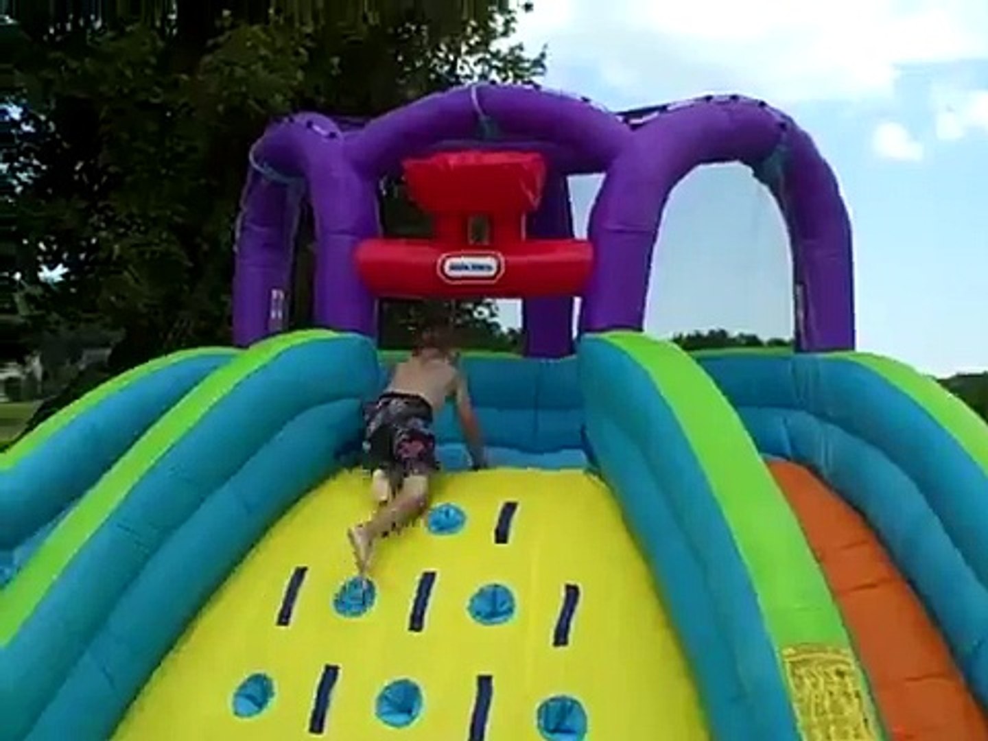 little tikes rocky mountain river race inflatable water slide
