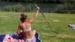 South African girl catch a cobra!
