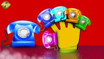 Finger Family Telephone Cartoon Nursery Rhyme For Kids | Baby Songs | Kids World |
