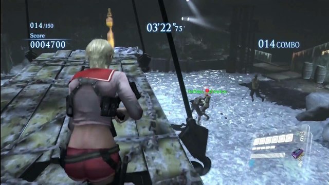 RESIDENT EVIL 6 [HD] - THE MERCENARIES - SHERRY (COSTUME 2) DUO - MINING THE DEPTHS (S RANK!)