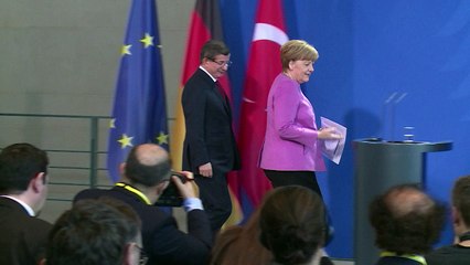 Merkel: "la Turquie s'engage à réduire le nombre de migrants"