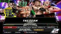 John Cena & Rey Mysterio vs Brock lesnar & Sin Cara - Tag Team Match