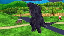 King Kong Vs Godzilla And King Kong Cartoons Singing Finger Family Children Nursery Rhymes