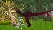 Dinosaur Cartoon Fighting And Singing Finger Family Children Nursery Rhymes 3D Animated