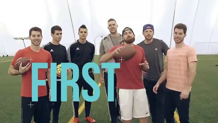 Dude Perfect  Oscar and Lamela: Football v Football Challenge 2016 HD