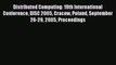 [PDF Download] Distributed Computing: 19th International Conference DISC 2005 Cracow Poland