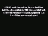 [PDF Download] COMM2 (with CourseMate Interactive Video Activities SpeechBuilder(TM) Express