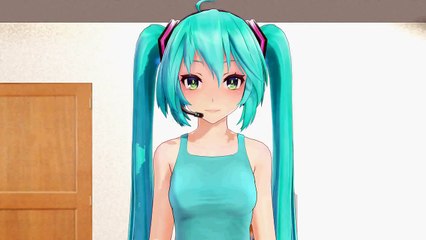 [MMD] Len vs Miku kiss kiss chik chik [Motion DL ]
