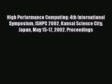 [PDF Download] High Performance Computing: 4th International Symposium ISHPC 2002 Kansai Science