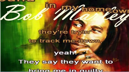 Download Video: i shot the sheriff - Bob Marley - track and karaoke lyrics -pista y letra