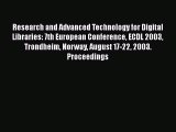 [PDF Download] Research and Advanced Technology for Digital Libraries: 7th European Conference