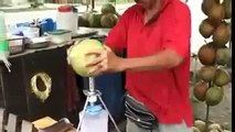 Coconut water trick ever.