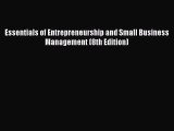 [PDF Download] Essentials of Entrepreneurship and Small Business Management (8th Edition) [PDF]
