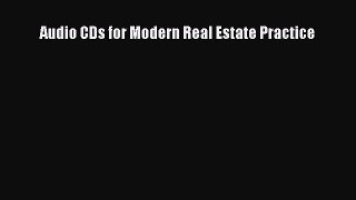 Download Audio CDs for Modern Real Estate Practice Ebook Online