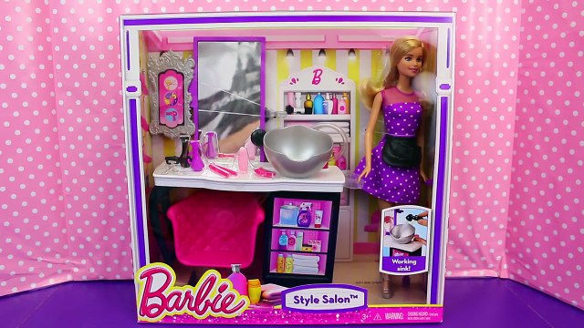 Barbie Gives Disney Princess Rapunzel a Hair Makeover at the NEW Hair Style Salon + Tangle