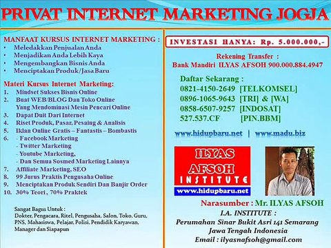 Belajar Promosi Online Semarang 0821-4150-2649 TSEL