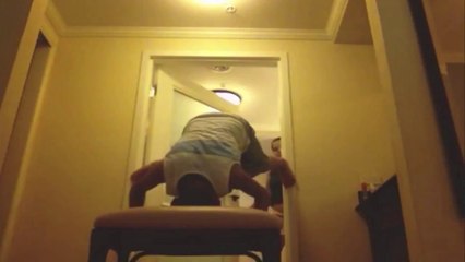 Boy Pulls Off Door Fart Prank