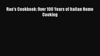 Read Rao's Cookbook: Over 100 Years of Italian Home Cooking PDF Online