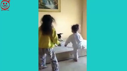 Funny Dog  Dog Jumping With Baby
